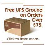 free shipping on order $75 and up